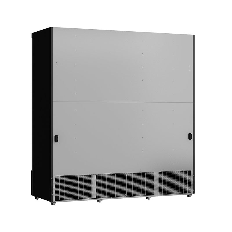 Getraenkekuehlschrank-schwarz-3-Tueren-hinten