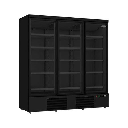 Getraenkekuehlschrank-schwarz-3-Tueren