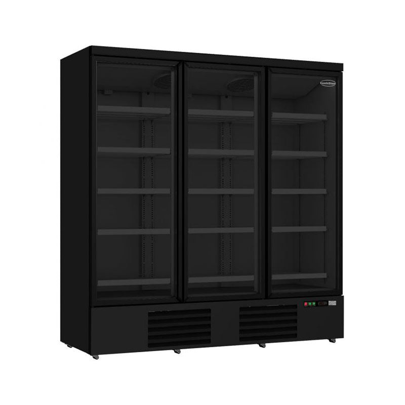 Getraenkekuehlschrank-schwarz-3-Tueren