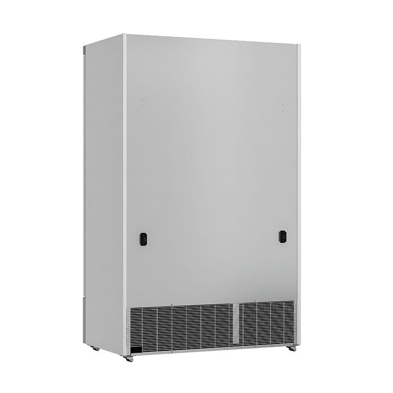 Getraenkekuehlschrank-silber-2-Tueren-hinten