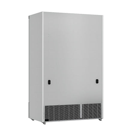 Getraenkekuehlschrank-silber-2-Tueren-hinten
