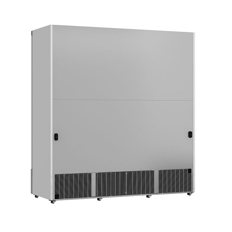 Getraenkekuehlschrank-silber-3-Tueren-hinten