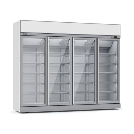 kuehlregal-mit-leuchtaufsatz-4-tueren-silber