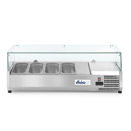 Aufsatz-Kühlvitrine Gastronorm 4x 1/3