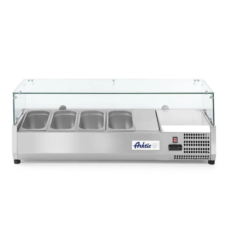 Aufsatz-Kühlvitrine Gastronorm 4x 1/3