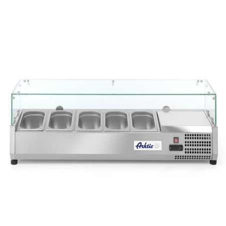 Aufsatz-Kühlvitrine Gastronorm 5x 1/4