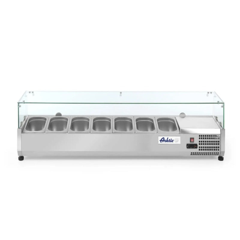 Aufsatz-Kühlvitrine Gastronorm 7x 1/4