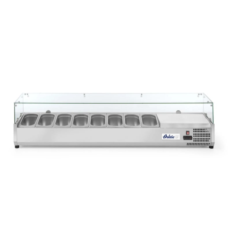 Aufsatz-Kühlvitrine Gastronorm 8x 1/4