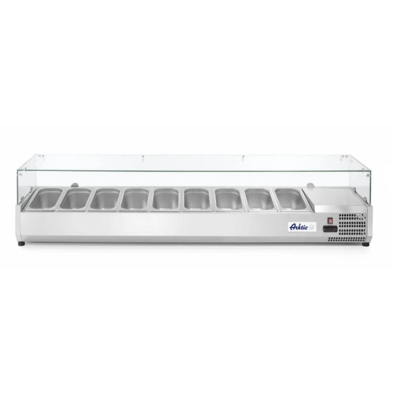 Aufsatz-Kühlvitrine Gastronorm 9x 1/3