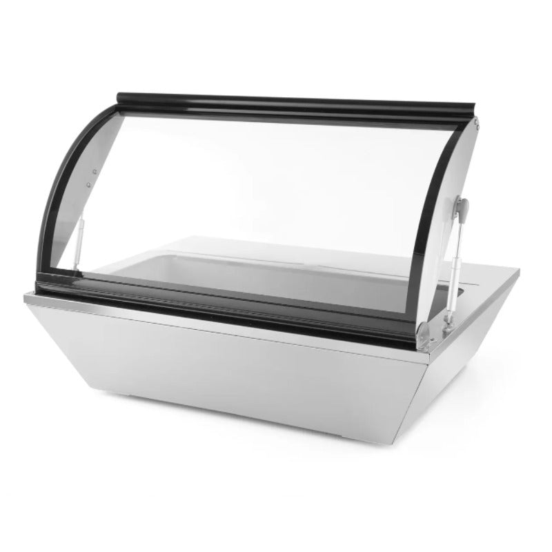 Aufsatz-Salatvitrine 4x offen