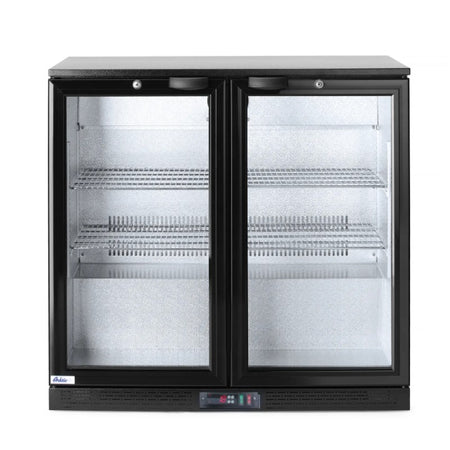 Backbar-Kühlschrank mit 2 Türen front 198 Liter