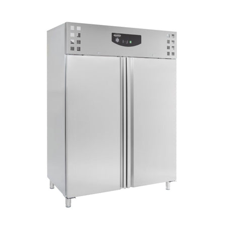 Edelstahl Gastronomie Kühlschrank 2 türen front