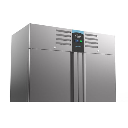  Edelstahl Gastronomie Kühlschrank 2 volltüren oben