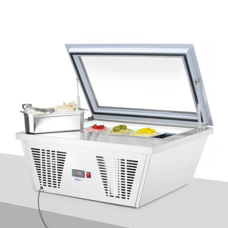Eiscreme Display Gefrierschrank hinten