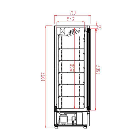 Getraenkekuehlschrank-silber-1-tuer-Daten