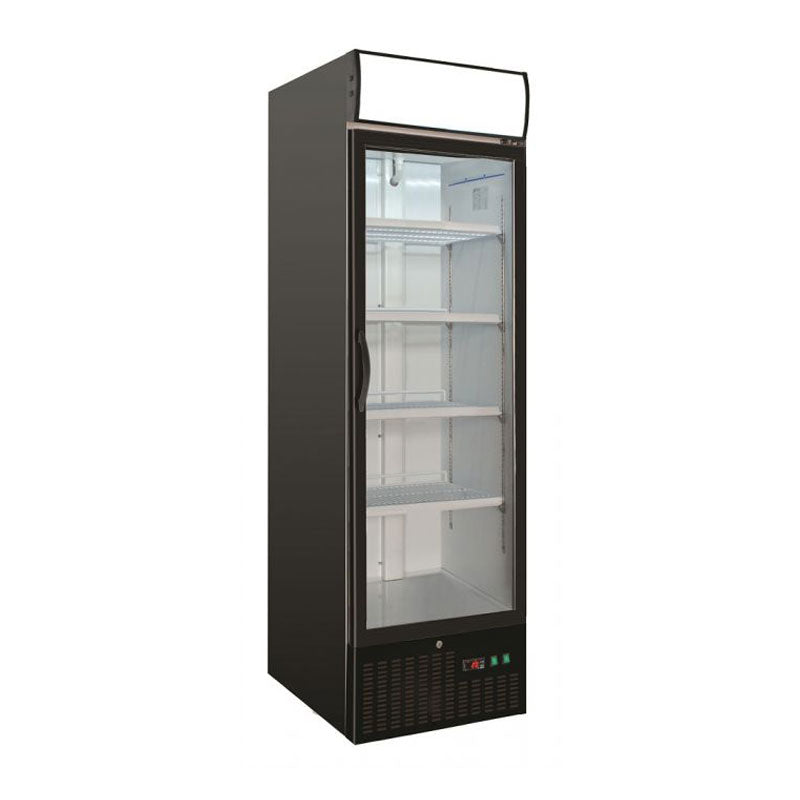 Gewerbekühlschrank mit leuchtaufsatz front