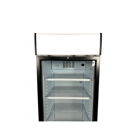 Glastürkühlschrank 1 tür oben