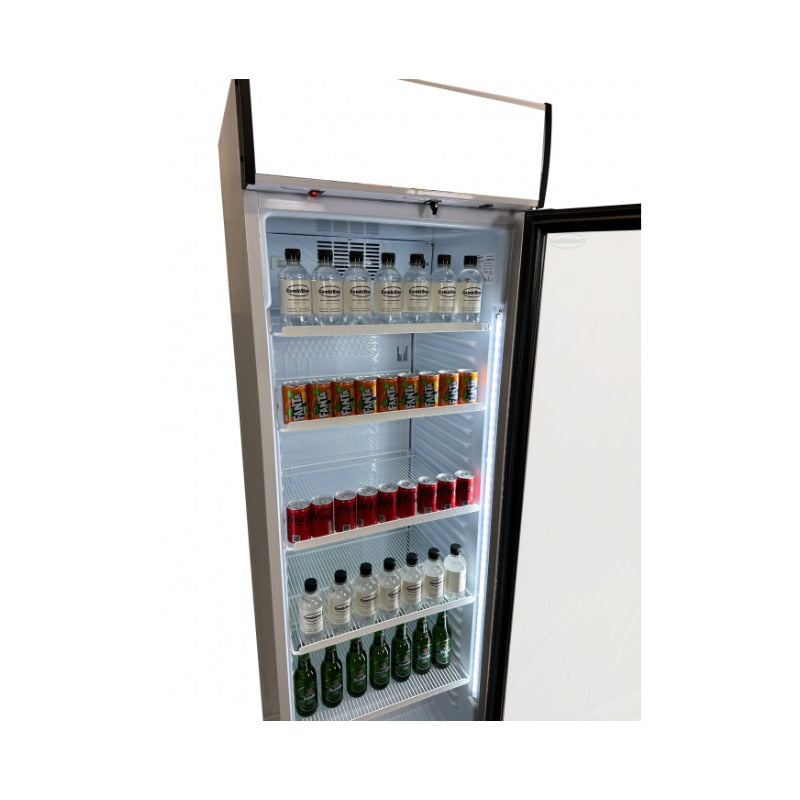 Glastürkühlschrank 1 tür offen