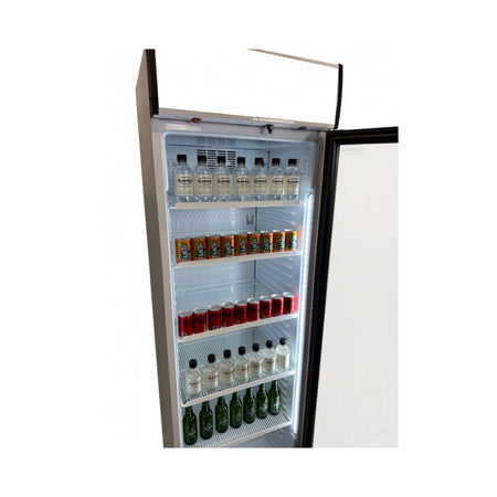 Glastürkühlschrank 1 tür offen