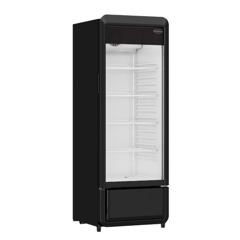 Glastürkühlschrank mit 1 tür front