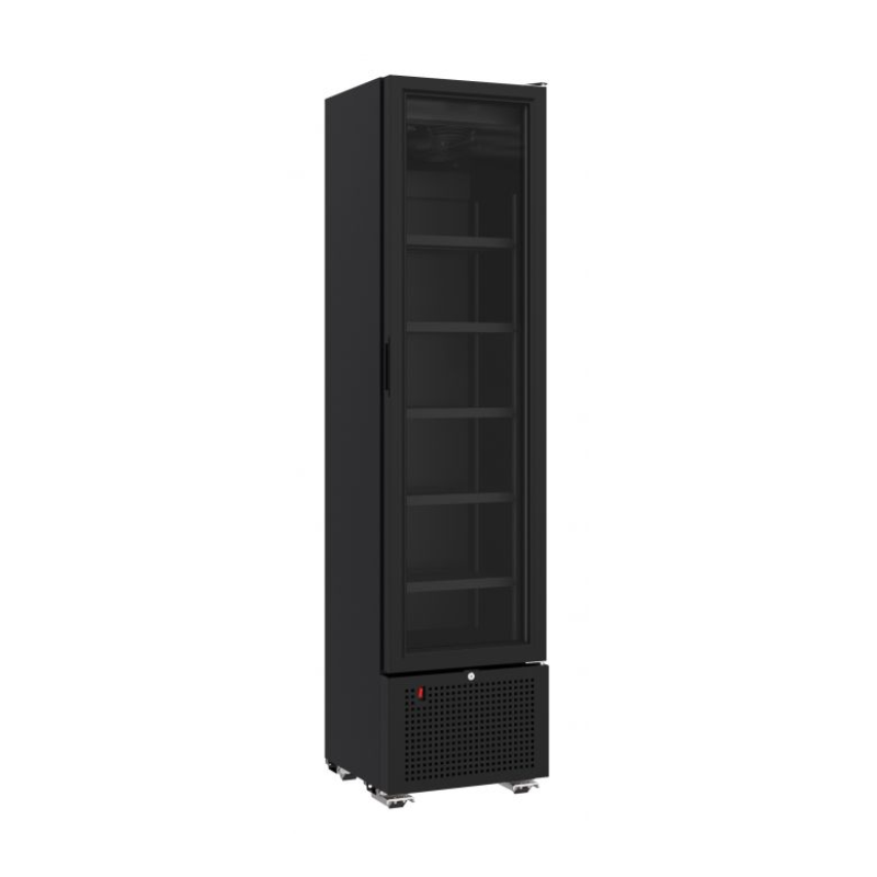 Glastürkühlschrank mit 1 tür front
