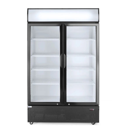 Glastürkühlschrank mit hinterleuchteter Blende 512 Liter