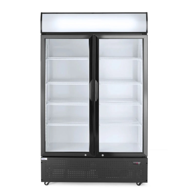 Glastürkühlschrank mit hinterleuchteter Blende 512 Liter
