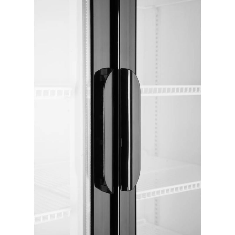 Glastürkühlschrank mit hinterleuchteter Blende griffe 512 Liter