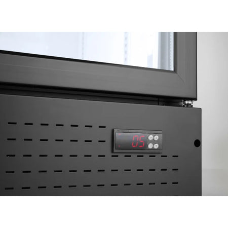 Glastürkühlschrank mit hinterleuchteter Blende thermostat 512 Liter