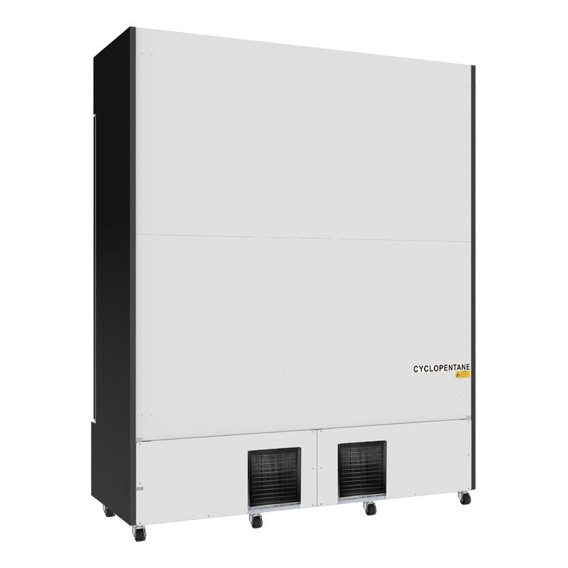 Kiosk Kühlschrank mit 3 Glastüren hinten