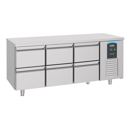 Kühltisch mit 6 Schubladen front