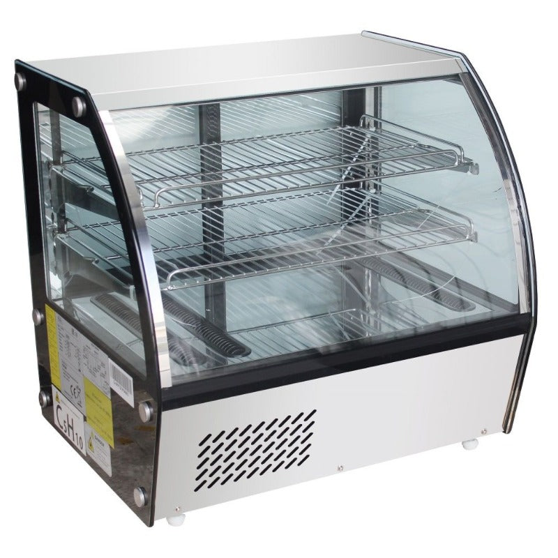 Kühlvitrine Edelstahl 120 Liter