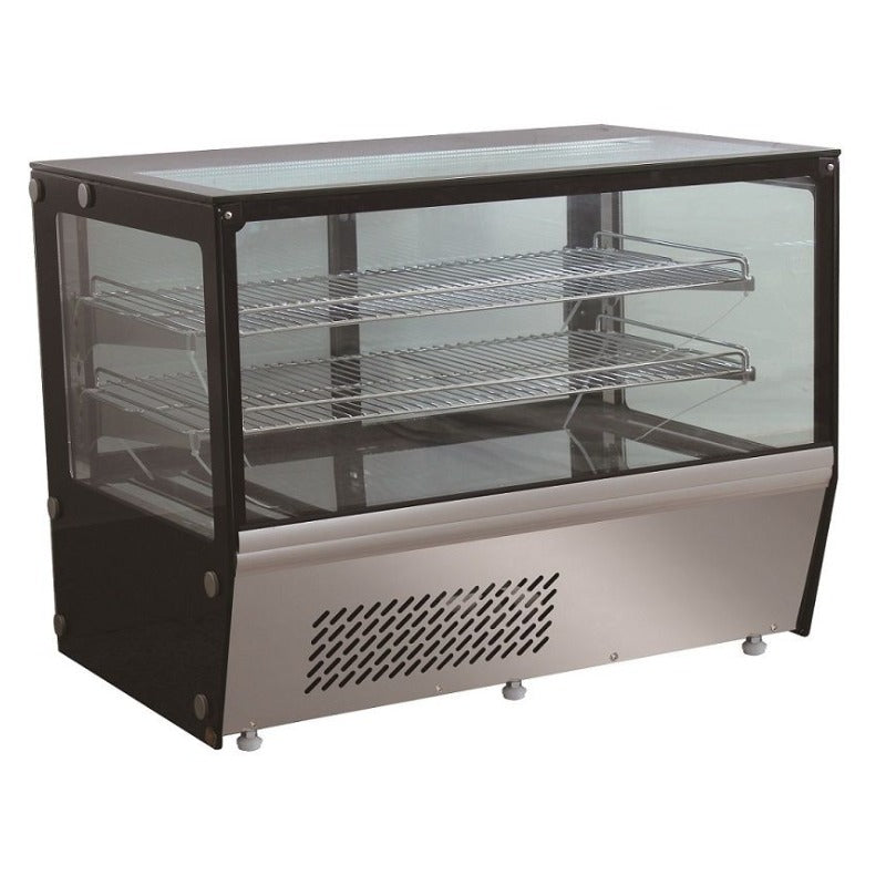 Kühlvitrine Edelstahl 125 Liter