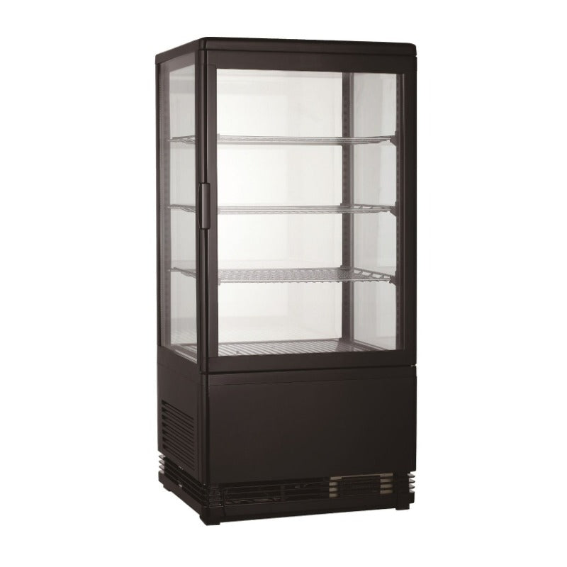 Kühlvitrine Schwarz 68 78 Liter