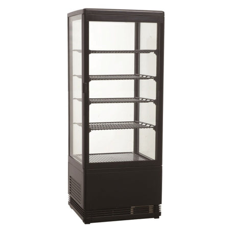 Kühlvitrine Schwarz 98 Liter