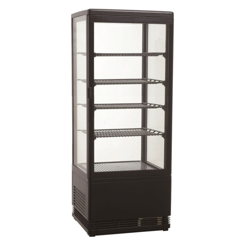 Kühlvitrine Schwarz 98 Liter