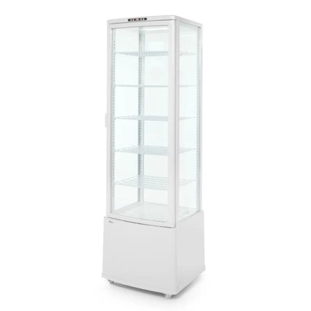 Kühlvitrine Weiß front 270 Liter