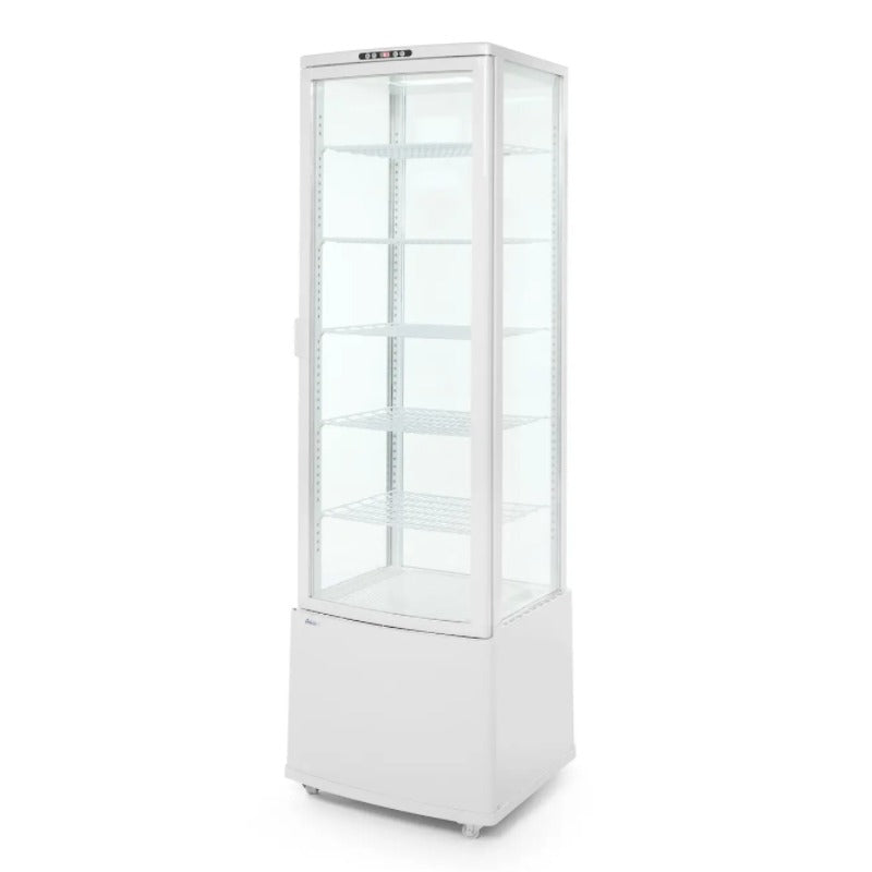 Kühlvitrine Weiß front 270 Liter