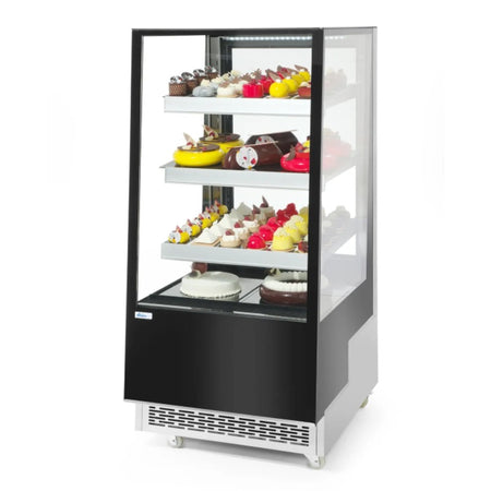 Kühlvitrine mit 3 Regalen front 300 Liter