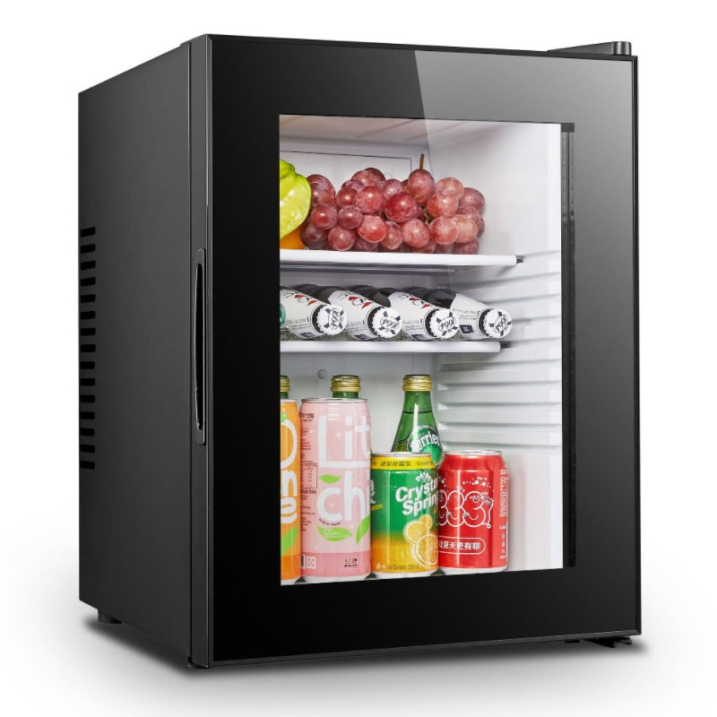 Minibar Glastür Schwarz