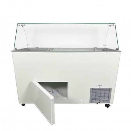 SPEISEISVITRINE 8x5 LTR weiss