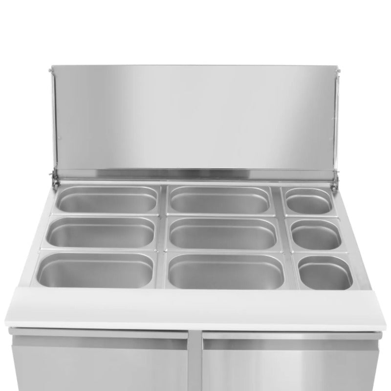 Saladette mit 2 Türen oben