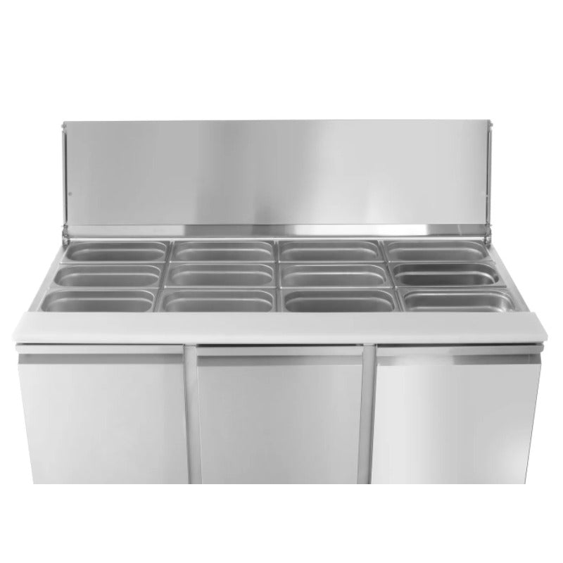 Saladette mit 3 Türen oben offen