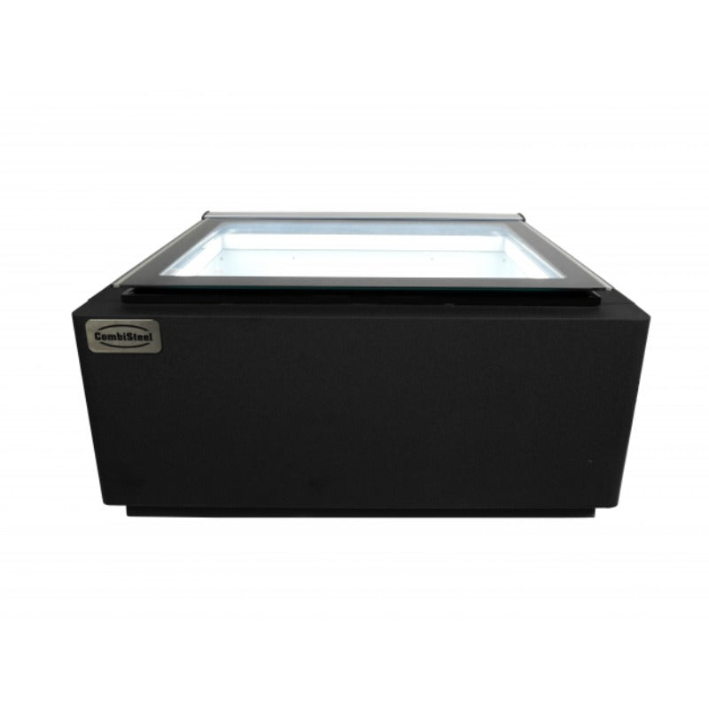 Schwarze Tischmodell Speiseeisvitrine
