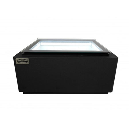Schwarze Tischmodell Speiseeisvitrine