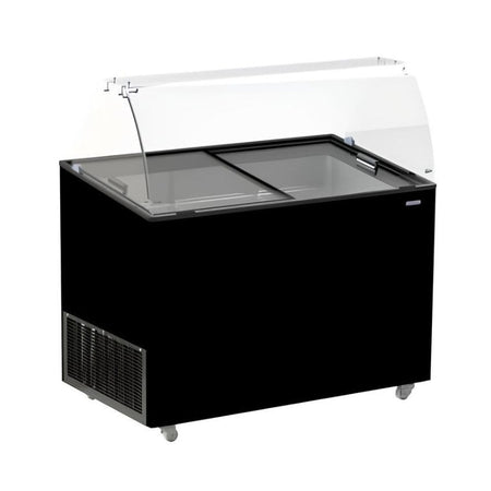 Speiseeisvitrine Java Schwarz 8x5 Liter