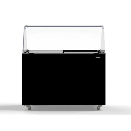 Speiseeisvitrine Java Schwarz 8x5 Liter Frontansicht