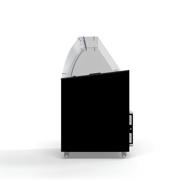Speiseeisvitrine Java Schwarz 8x5 Liter Seite