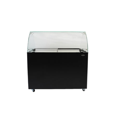 Speiseeisvitrine Java Schwarz 8x5 Liter Vorne
