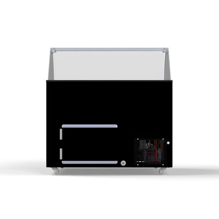 Speiseeisvitrine Java Schwarz 8x5 Liter Hinteransicht